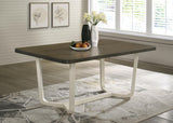 Biloxi dining table closeup of wood grain