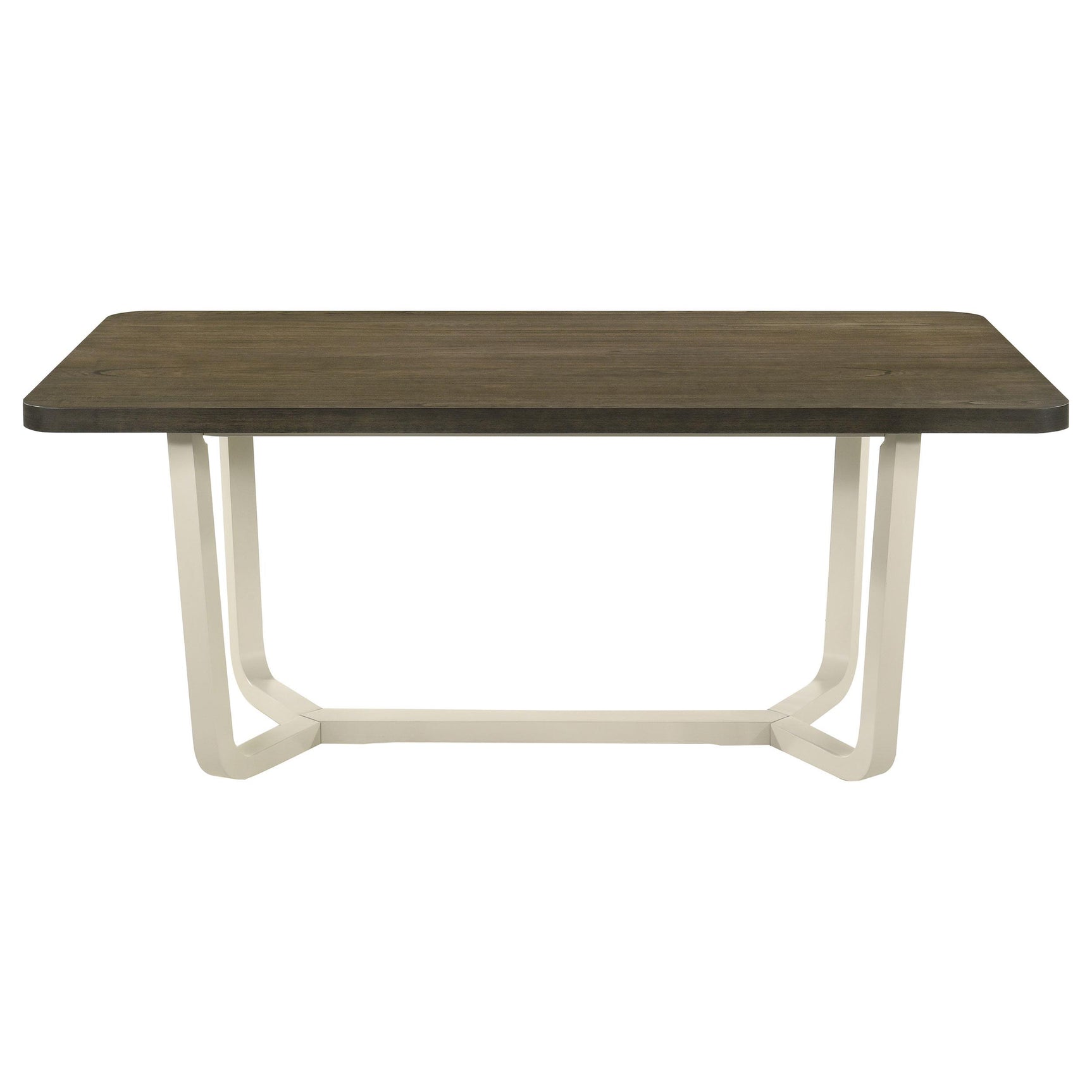 Biloxi table detail showing true square edge