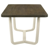 Side view of Biloxi rectangular dining table