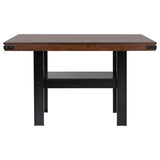 Patterson Mango Oak Counter Height Dining Set side angle