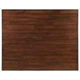 Patterson Mango Oak Counter Height Dining Set top view of table