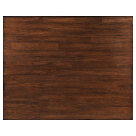 Patterson Mango Oak Counter Height Dining Set top view of table