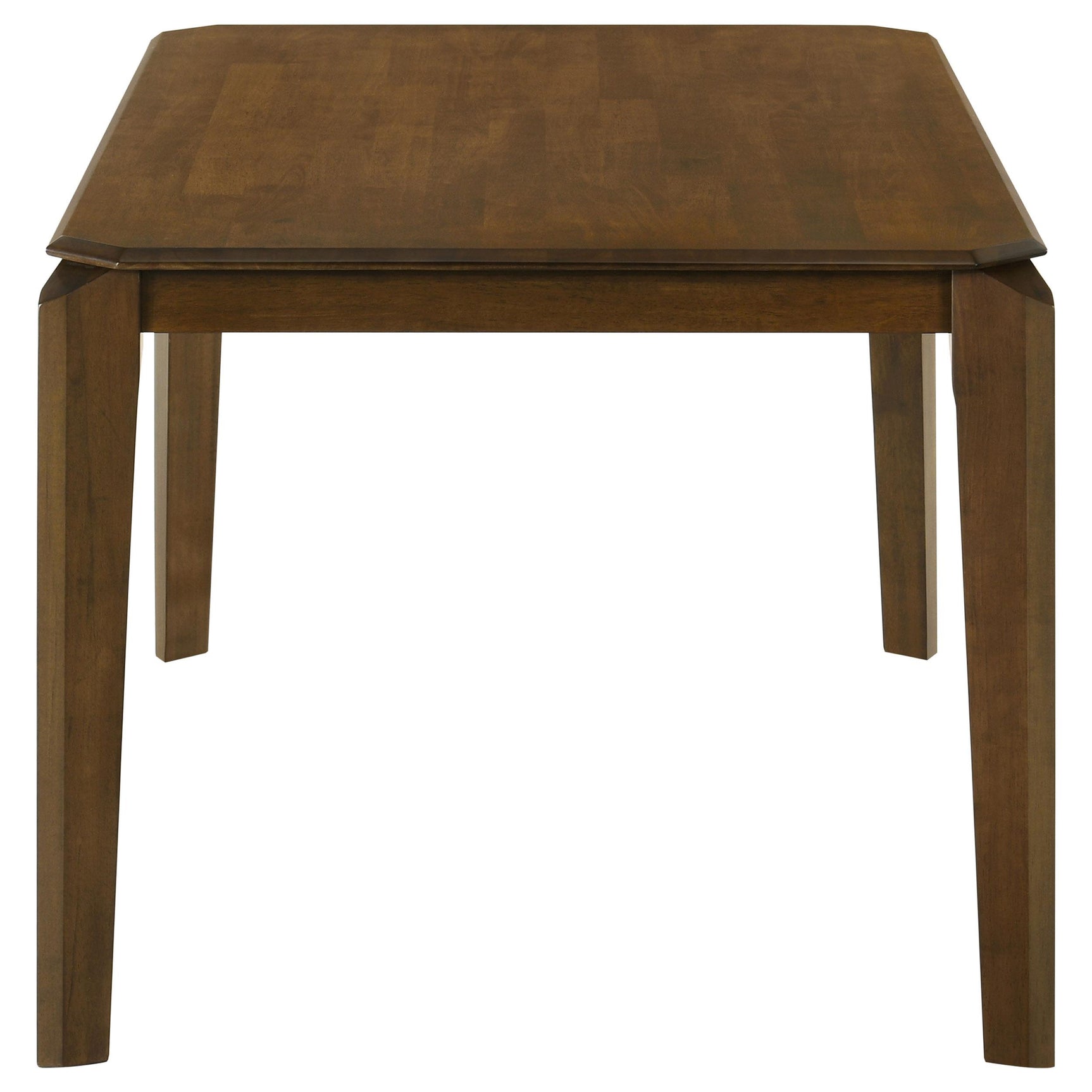 Almonte dining table corner with 45-degree chamfer