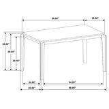 Almonte dining table with chairs in room setting