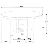 Arini table edges showing true square profile