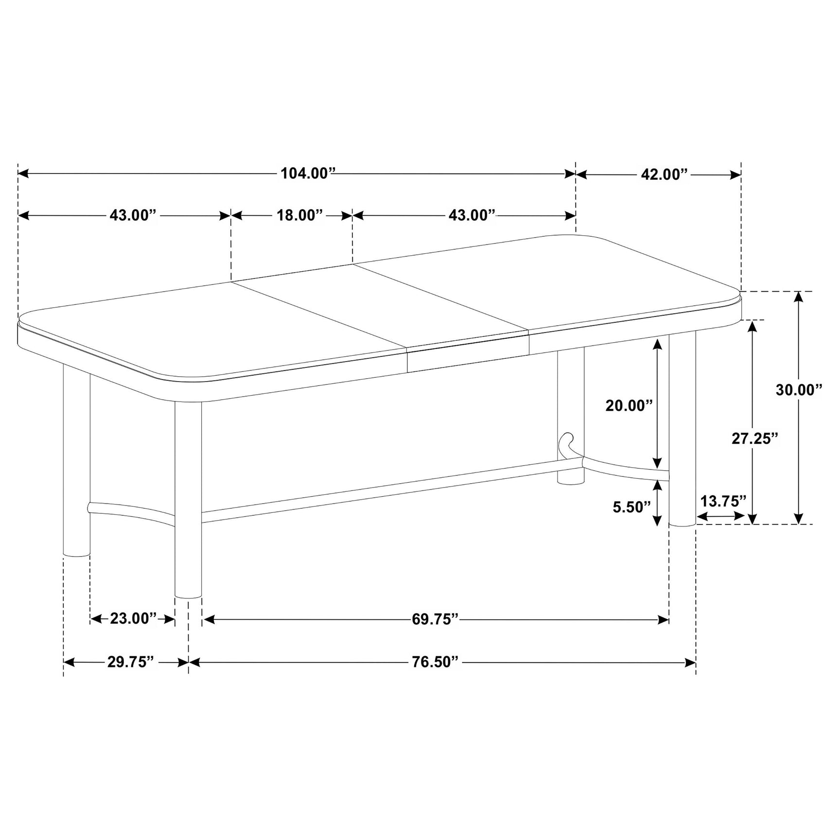 Room shot showing flexible seating arrangement