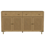 Open drawer showing felt lining