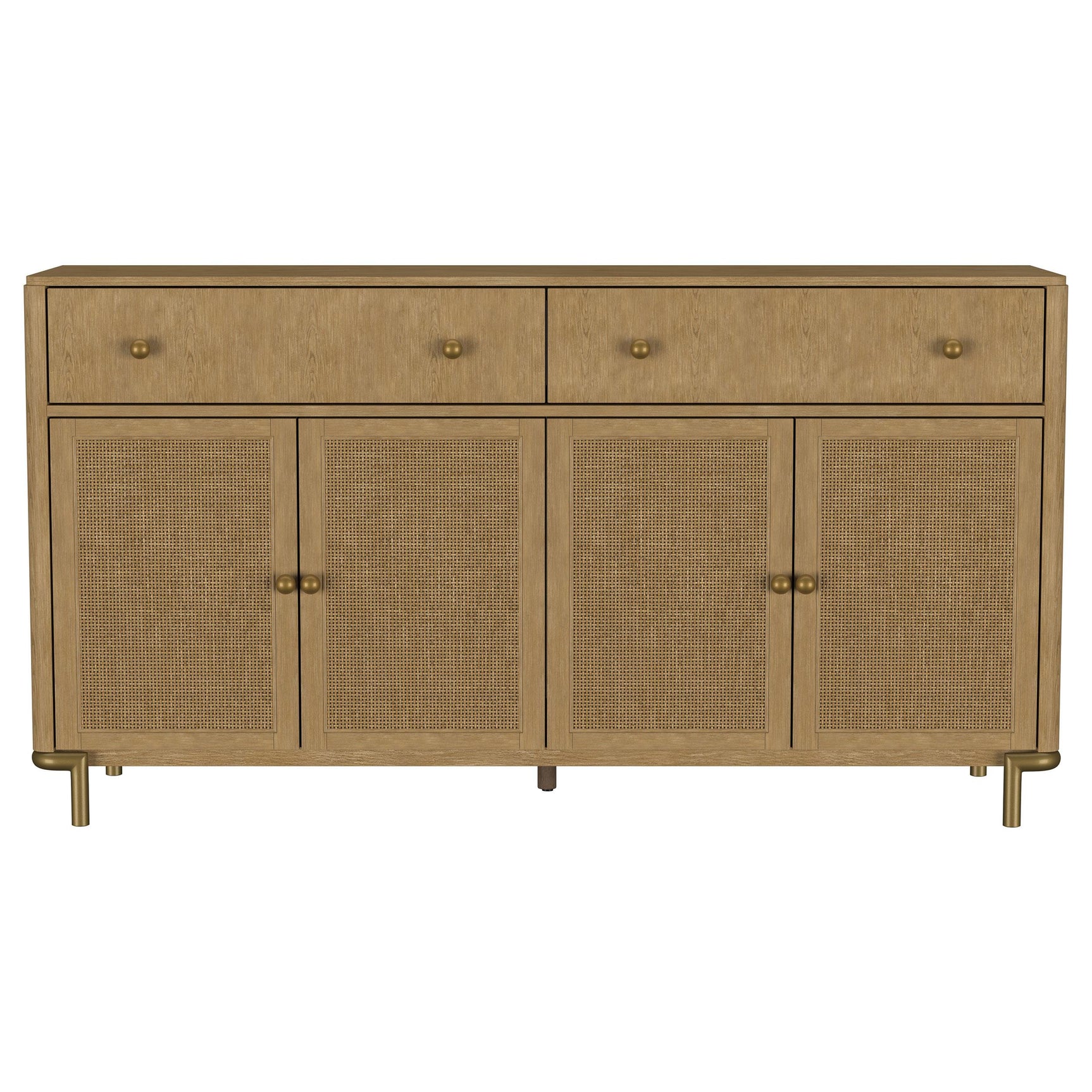 Open drawer showing felt lining