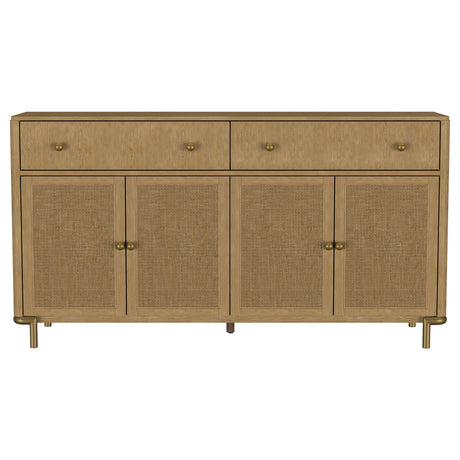 Open drawer showing felt lining