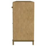 Arini sideboard top surface showing wood veneer texture