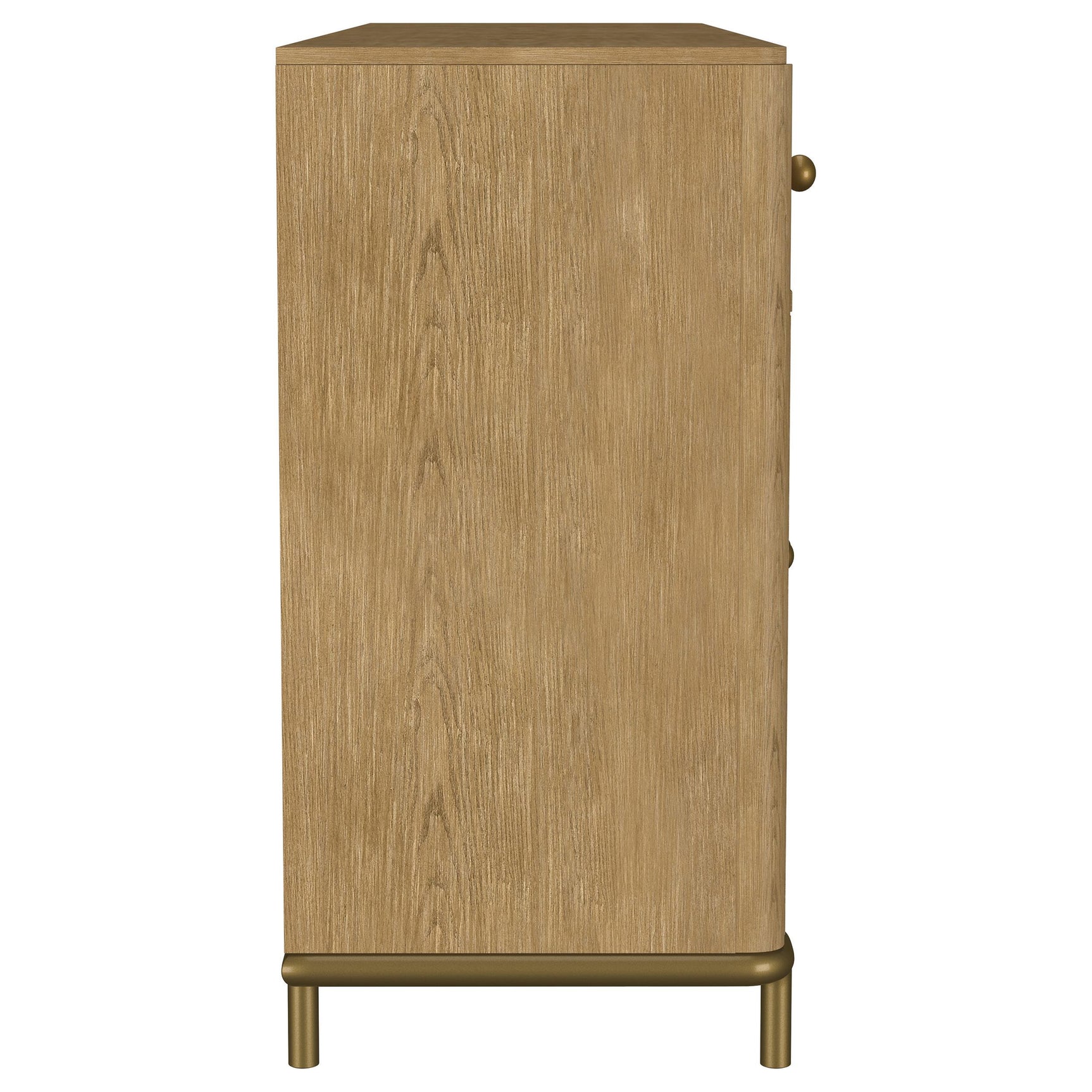 Arini 2-drawer cane door sideboard server in sand wash finish
