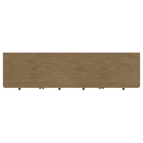 Arini 2-drawer cane door sideboard server in sand wash finish