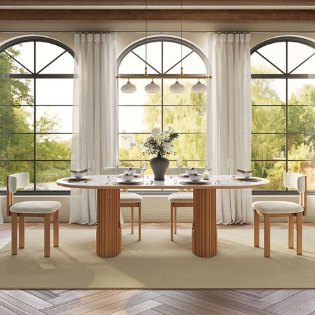 Tabletop surface reflecting light glossy finish
