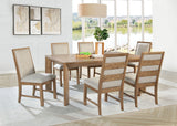 Room view of Bruner 72-inch rectangular dining room set
