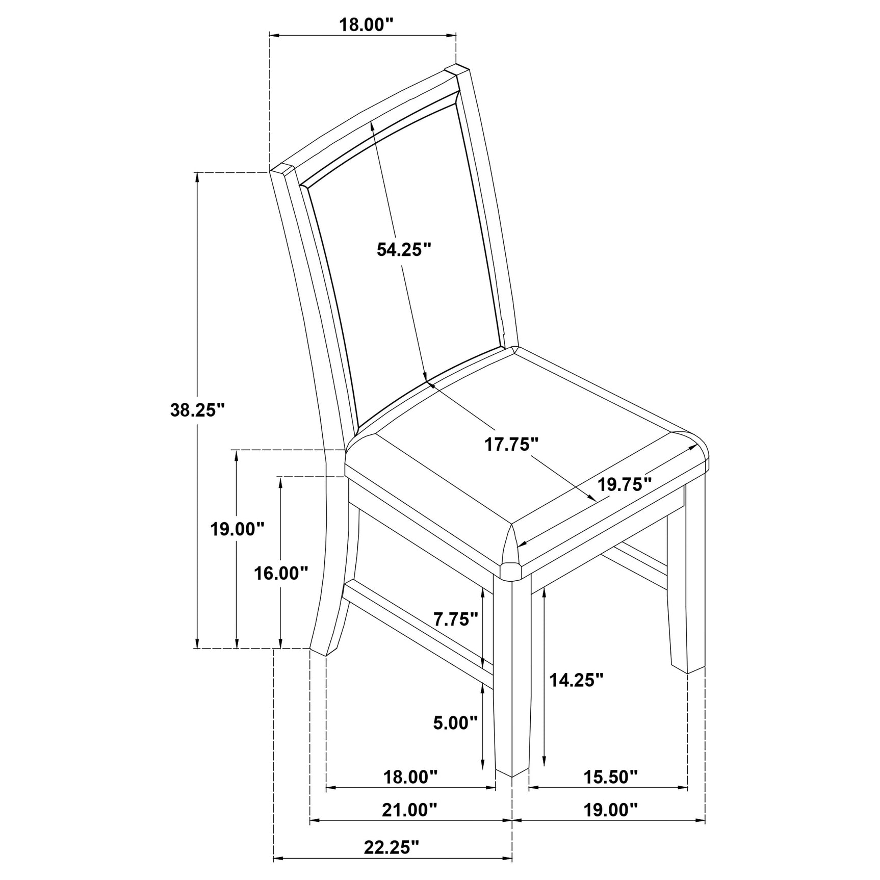 Main angled view of Bruner dining set