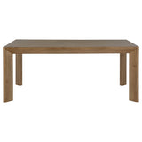 Bruner dining table leg detail natural brown