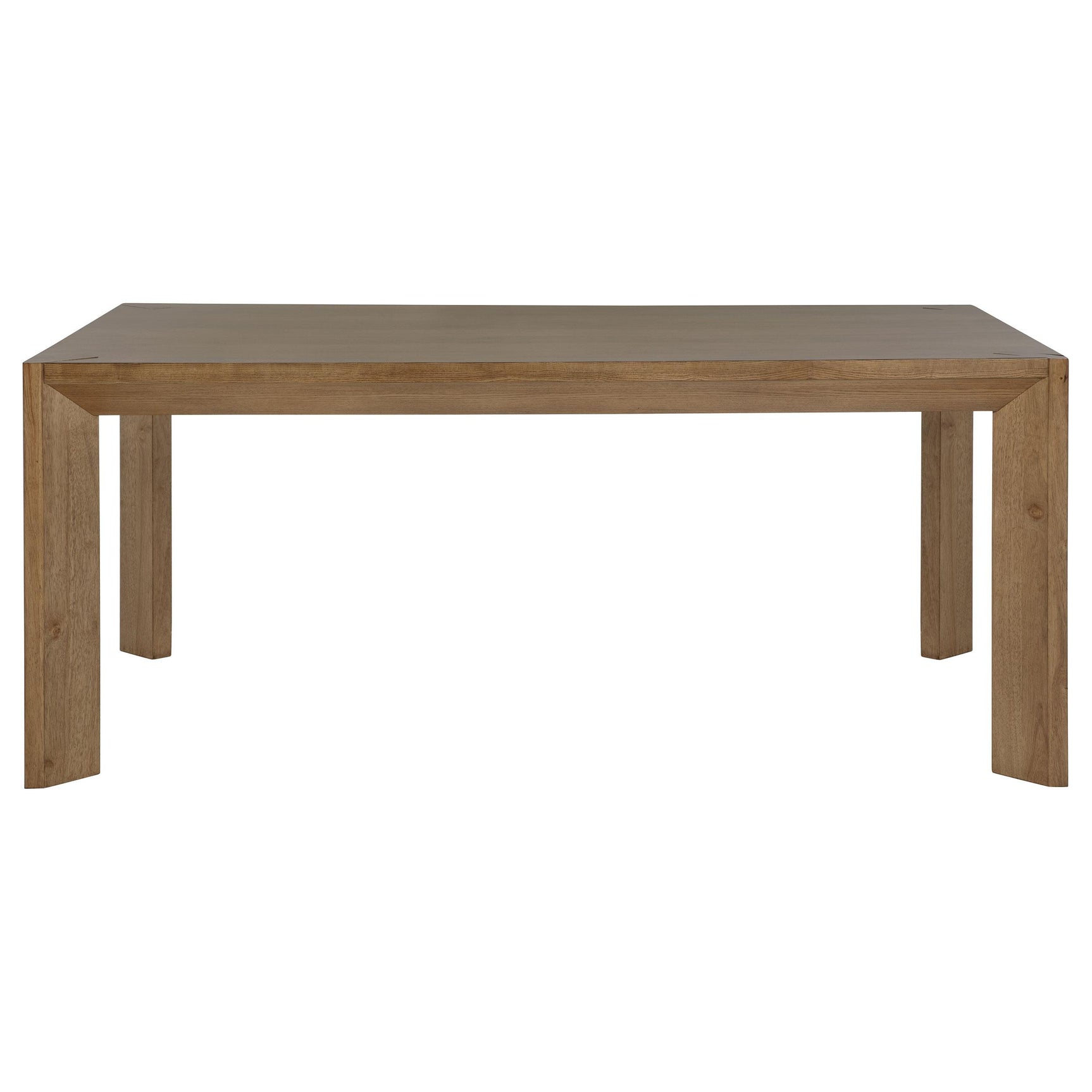 Bruner dining table leg detail natural brown