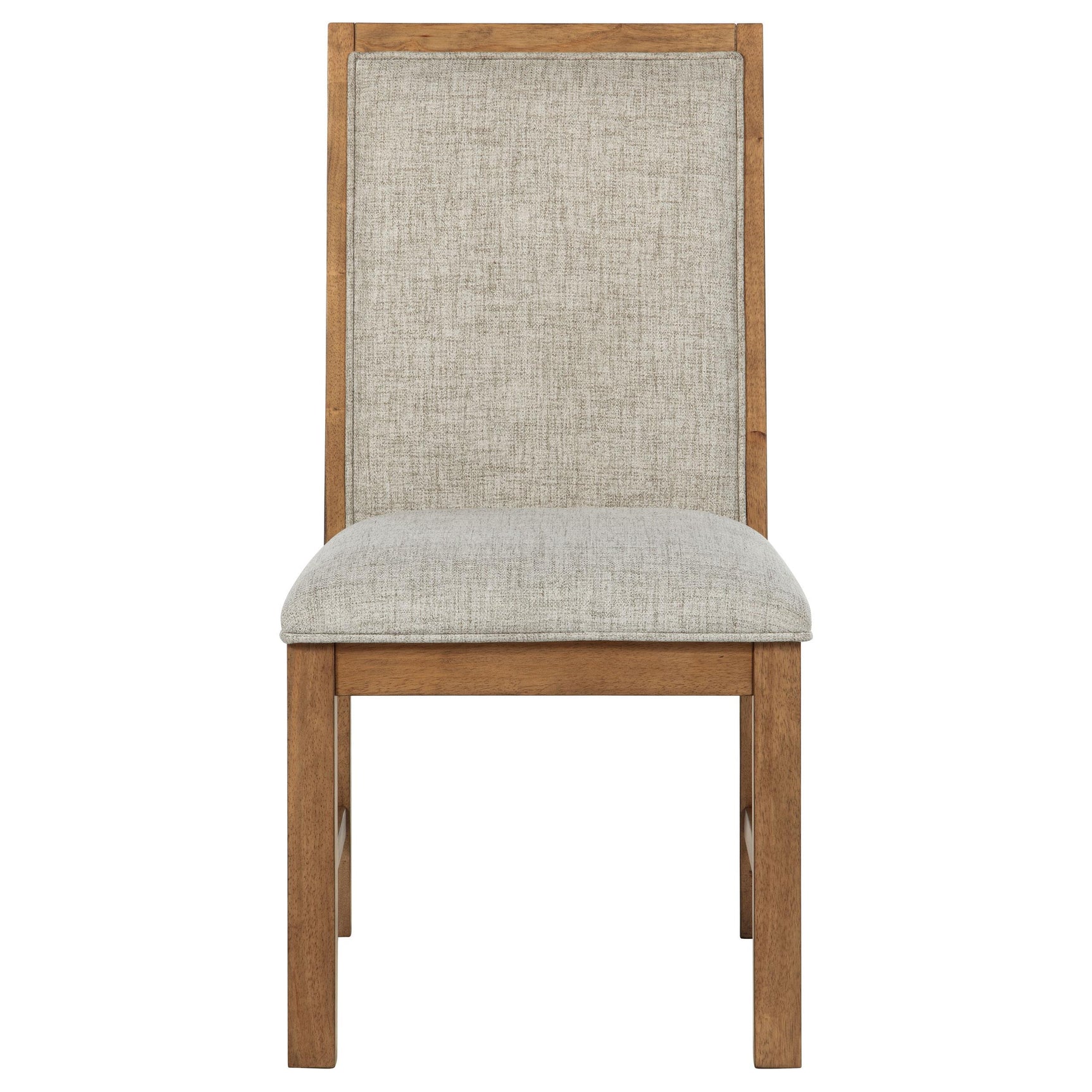 Set of 2 Bruner Brown Upholstered Dining Side Chairs