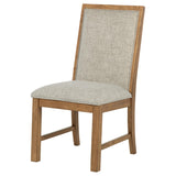 Close-up fabric texture of Bruner Brown Dining Chair