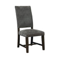 Twain Warm Grey Upholstered Parsons Side Chair front view