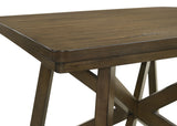 Side view of Canfield Brown 47-inch table