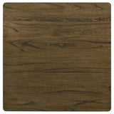 Close-up detail of wood grain on Canfield Brown table