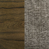 Close-up of table edge on Canfield Brown set