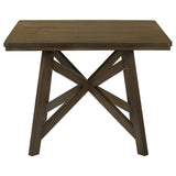 Canfield counter height dining table with thick square legs