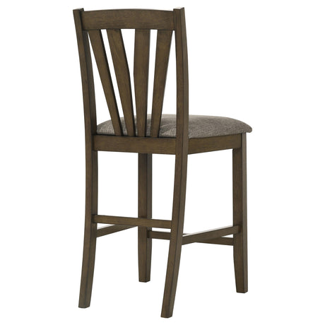 Canfield chairs paired with counter height dining table