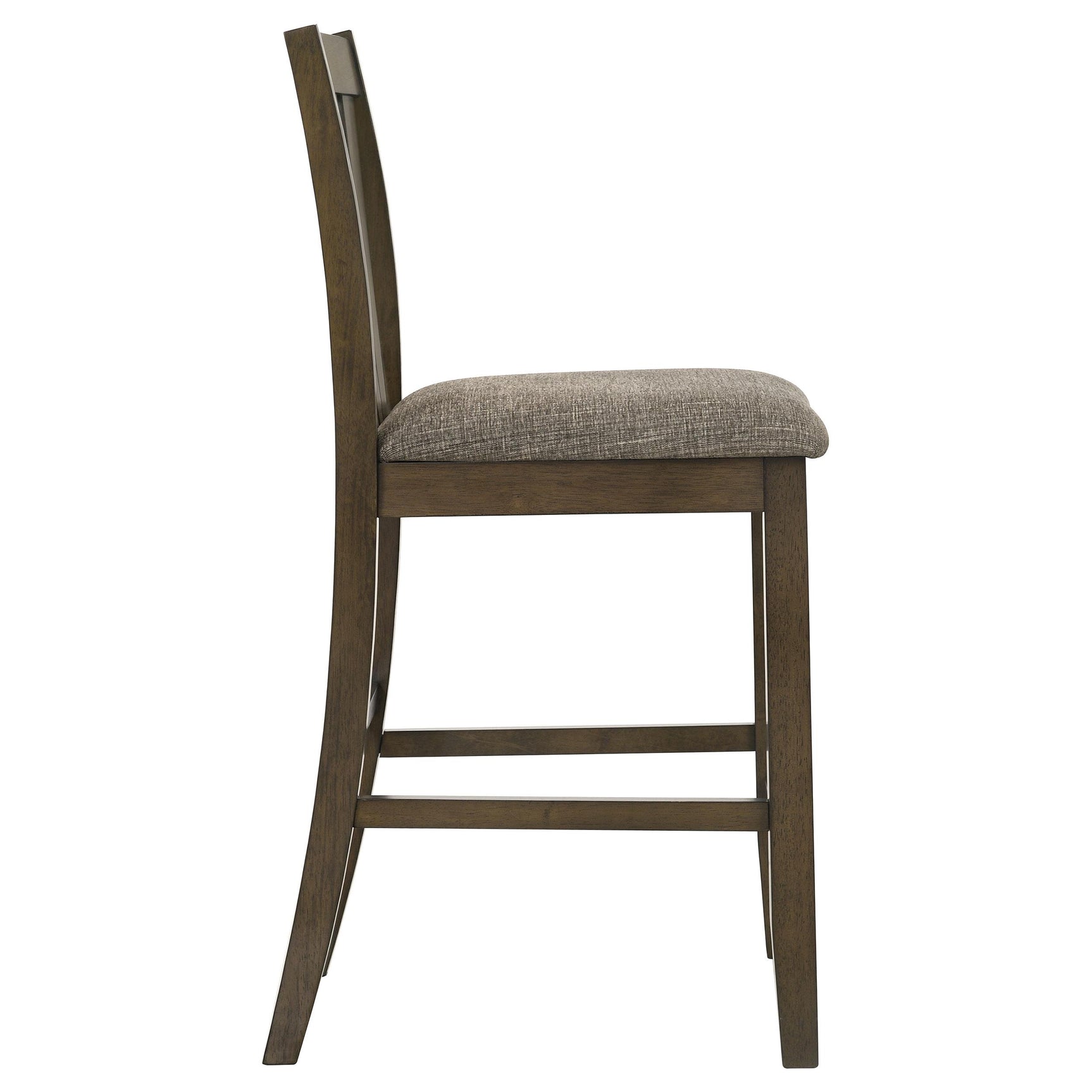 Brown fabric upholstery texture on Canfield chair