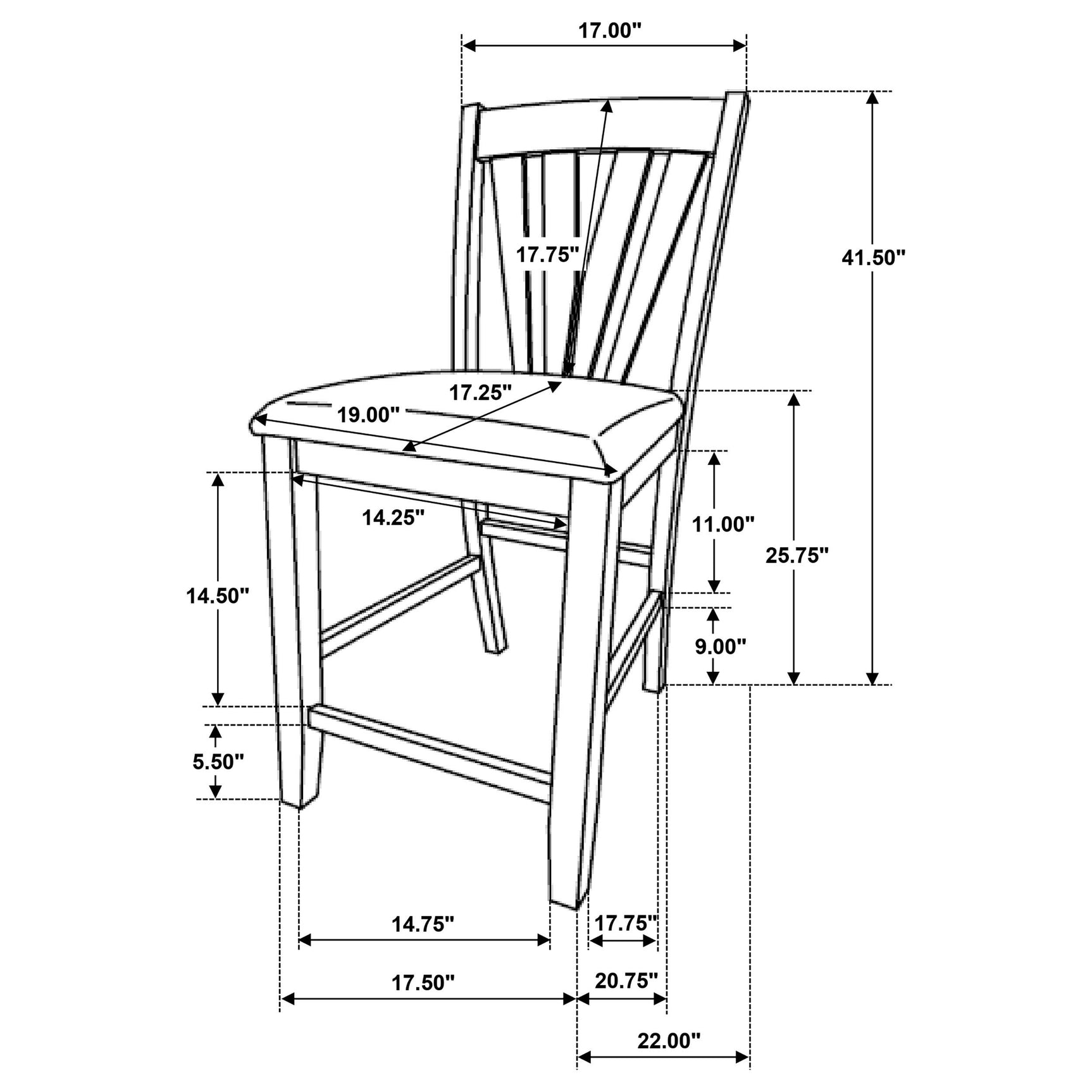 Assembly hardware included with Canfield chairs