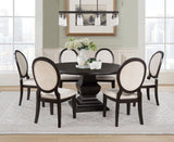 Twyla 60-inch round dining table set in formal dining room