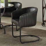 room view of Aviano Base Gunmetal Circular Dining Room Set dining room furniture