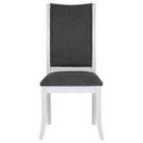 Room view of Judd Pearl White 54-inch Round Wood Dining Set
