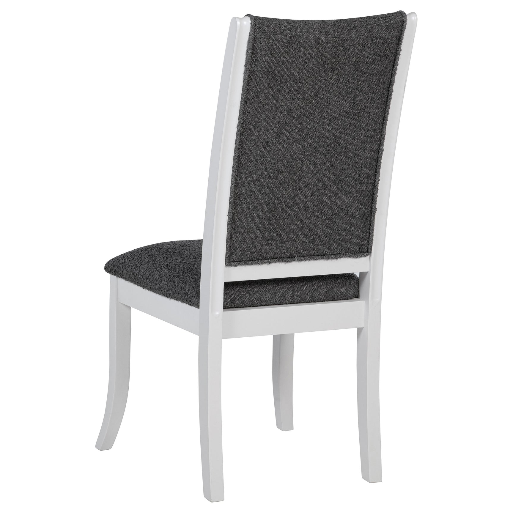 Detail close-up of Judd Pearl White 54-inch Round Wood Dining Room Set wood grain