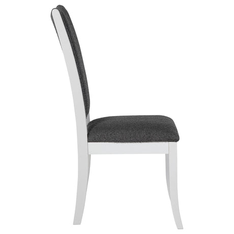 Judd Dining Side Chair wood finish close-up