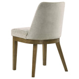 Detail of chair seat cushion fabric
