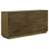 Sideboard drawer details with hardware