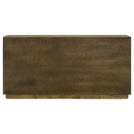 Dining sideboard with lighting reflection