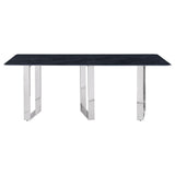 Grey sintered stone table top texture detail