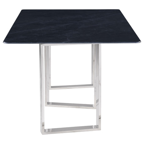 Modern dining room setup with Desden table