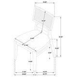 Main perspective of table with chairs and storage