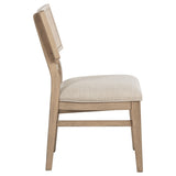 Kailani chair angled view showing oak veneer finish
