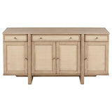 Kailani sideboard cabinet beige oak drawer detail