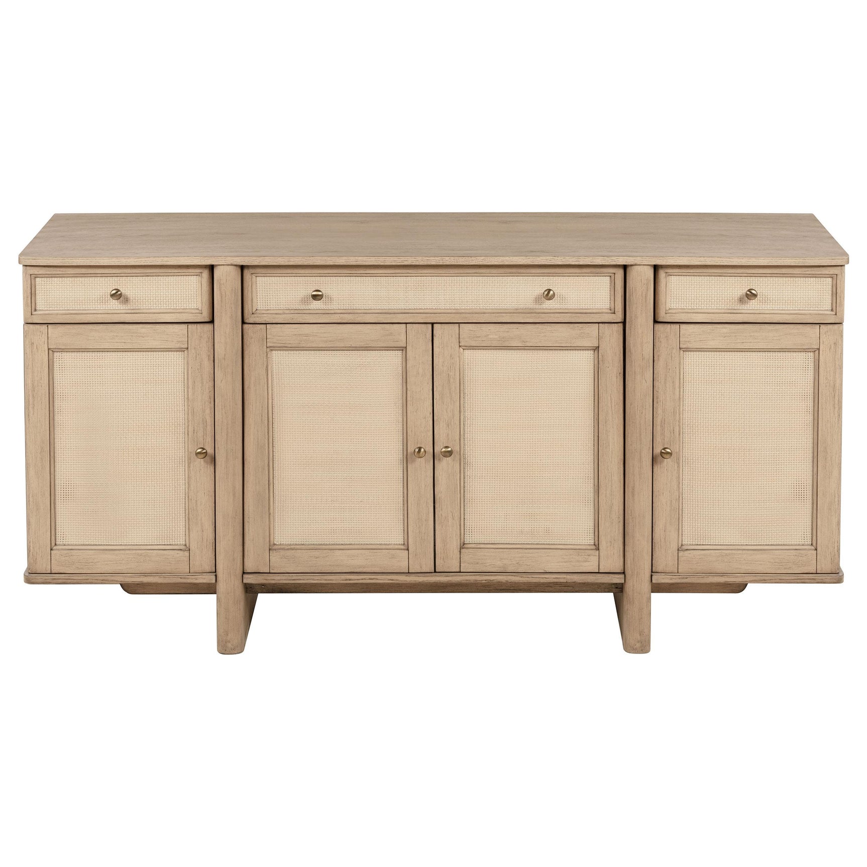 Kailani sideboard cabinet beige oak drawer detail