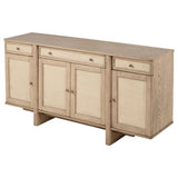 Kailani sideboard cabinet beige oak side profile
