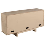 Kailani sideboard cabinet beige oak cane panel detail