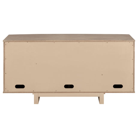 Kailani sideboard cabinet beige oak back view