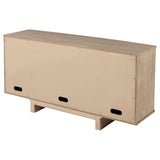 Kailani sideboard cabinet beige oak hardware detail