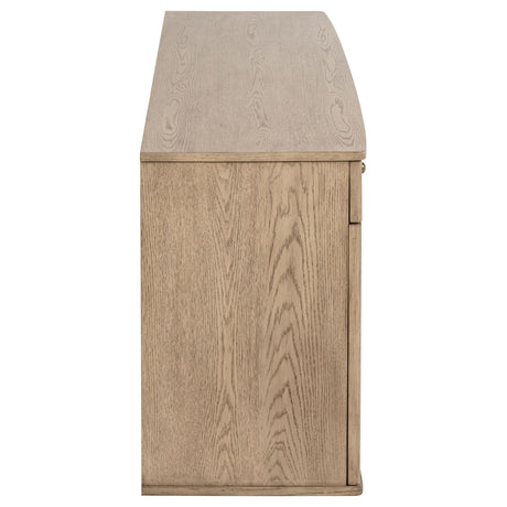 Kailani sideboard cabinet beige oak underside view